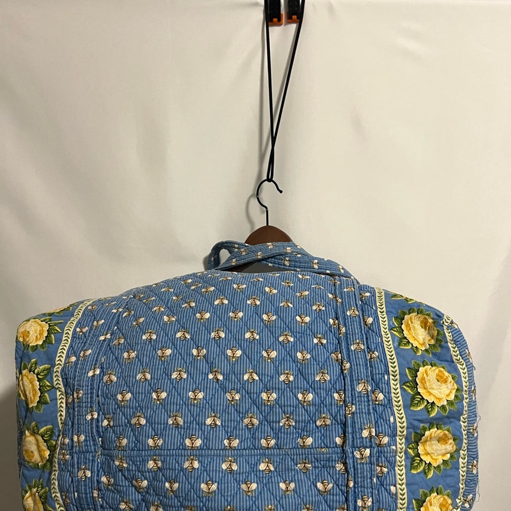 Vintage Vera Bradley Blue Floral Quilted Women's Bag - Picture 6 of 12